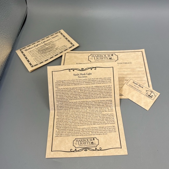 Sandy Hook Light Lighthouse New Jersey Beach House Decor Harbour Lights 418 1996 - Picture 9 of 12